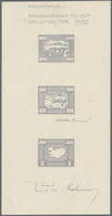 (*) Island: 1930, Cardboard Proof Of Tone Plate (background) In Grey Of 30 A. Green, The Unisssued 45 A. - Altri & Non Classificati