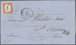 Br Italien - Altitalienische Staaten: Sardinien: 1861/1862: Three Letters Franked With The Fourth Emiss - Sardinia