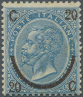 ** Italien: 1865, 20c. On 15cmi. Blue, Type II, Fresh Colour, Well Perforated, Unmounted Mint, Toning S - Marcophilie