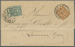 Br Italien: 1884. Disinfected Envelope Written From Genova Dated '22nd Nov 1884' Addressed To Cyprus Be - Marcophilie