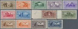 ** Italien: 1930, Vergil, Complete Set Of 13 Values (partly With Natural Brownish Gum Toning, Mentioned - Marcophilie