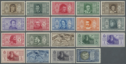 ** Italien: 1932, Dante Society, 10c. To 10l., Complete Set Of 20 Values, Unmounted Mint. Sass. 303/14, - Marcophilie