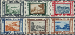 **/ Italien: 1933, Zeppelin, 3l. To 20l., Complete Set Of Six Values, Unmounted Mint. Sass. PA45/50, 400 - Marcophilie