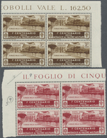 **/ Italien: 1934, 100 Jahre Tapferkeitsmedaille Kompl. Satz Der Flugpost- Und Flugpost-Eilmarken (9 Wer - Marcophilie