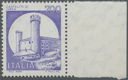 ** Italien: 1980, Freimarke 'Kastell Von Ivrea' Mit FEHLENDEN FARBEN (nur Violette Farbe Gedruckt), Rec - Marcophilia