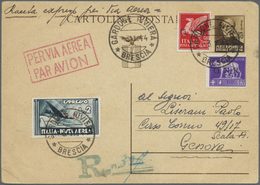 GA Italien - Militärpostmarken: Nationalgarde: 1944, G.N.R. Overprints, Airmails 2l. Slate And 10l. Car - Other & Unclassified