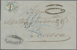 Br Italien - Portomarken: 1871, Two Unfranked Letters From TAGANROG Respectively ODESSA Each Sent To GE - Taxe