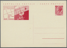 GA Italien - Ganzsachen: 1954: Mostra Del Oltramare (Overseas Exhibition In Naples 1954), Complete Set - Entiers Postaux