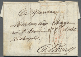 Br Italien - Französische Armeepost: 1806, "2EME CORPS GRANDE-ARMÉE", Slight Unclear In Red On Folded L - 1. ...-1850 Prefilatelia