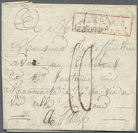 Br Italien - Französische Armeepost: 1807, "2EME CORPS GRANDE-ARMÉE", Slight Unclear In Red On Folded L - 1. ...-1850 Prefilatelia