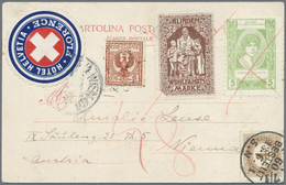 /Br Italien - Besonderheiten: 1901, Souvenir Postcard From Firenze To Vienna/Austria With I.a. Two Vigne - Unclassified