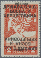 ** Jugoslawien: 1918, Express Stamp 5 H. Cyrillic Overprint In Red Instead Of Black, Extremely Rare, Si - Briefe U. Dokumente