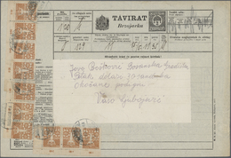 GA Jugoslawien: 1919: Ungarisches Telegramm 2 F. Schwarz Verwendet In Kroatien, Dort Frankiert Mit Der - Covers & Documents