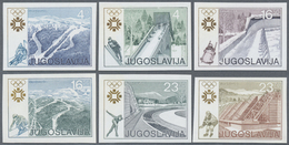 (*) Jugoslawien: 1984. Complete IMPERFORATE Olympic Set "Sarajevo '84" (6 Values). No Gum. - Lettres & Documents