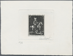 Luxemburg: 1969. Épreuve D'artiste Signée In Black (12/12) For The 3fr Value Of The Set "Joseph Kutt - Other & Unclassified