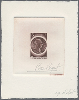 (*) Luxemburg: 1972, Épreuve D'artiste For The 3 Fr. Value Of Mi.No. 849. Signed By The Stamp Designer P - Andere & Zonder Classificatie