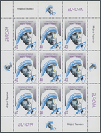 ** Mazedonien: 1996/2000, All Europa Issues Of These Years In Little Sheets Of 9 Stamps, All Mint Never - Nordmazedonien