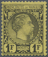 * Monaco: Mi.Nr. 9 Ungebraucht, Orig.Gummi Mit Falzrest, Rechts Zwei Zähne Kürzer, Sonst Tadellos, Mi. - Unused Stamps