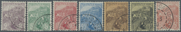 O Monaco: 1919, 2 C. Bis 5 Fr., Kompl. Ausgabe Kriegswitwen Und Waisen (7 Werte), Einwandfrei Gezähnt - Unused Stamps