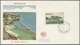 Monaco: 1939, 10 Fr Dark Green On FDC, Rare - Ongebruikt