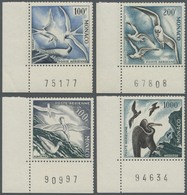 ** Monaco: 1955, 100 Fr To 1000 Fr Sea Birds, Corner Margin With Arc Numbers, Mint Never Hinged - Ongebruikt