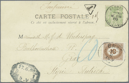 Monaco - Besonderheiten: 1900/1906, Souvenir Postcard From Monte Carlo To Ollmütz/Austria Franked Wi - Sonstige & Ohne Zuordnung