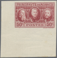 **/(*) Monaco - Besonderheiten: 1925/1928, 85 C. Fürst Louis II. Als S/w Druckprobe Ohne Gummi, Internation - Other & Unclassified