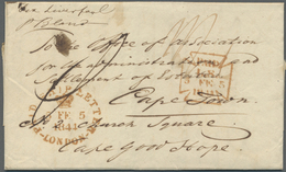 Br Niederlande - Vorphilatelie: 1844, Entire Written From AMSTERDAM Sent Via Liverpool "per Bland" To C - ...-1852 Voorlopers
