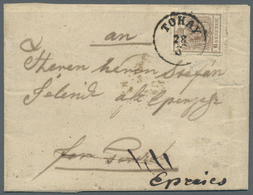 Br Österreich: 1850, TOKAYER DURCHSTICH: 6 Kreuzer Braun In Type III Mit Vierseitig Tadellos Erhaltenem - Unused Stamps