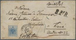 Br Österreich: 1858, Unfrankierter Brief (Altersspuren) Von Brüssel Nach Wien Mit Belgischem Abgangs-K2 - Neufs