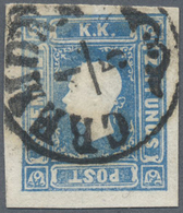 O Österreich: 1858, (1,05 Soldi) Zeitungsmarke Blau, Farbfrisches Und Rundum Breitrandig Geschnittenes - Unused Stamps