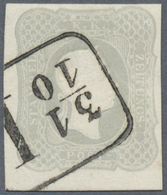 O Österreich: 1861, 1.05 Kr. Hellgrau, Farbfrisch, Klarer Teilstempel "31 / 10 I." (Müller Nr. 3754 A - Unused Stamps