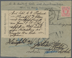 Br Österreich: 1892, 5 Kr Rot/schwarz Auf Brief Außerhalb Der Verwendungszeit Von Wien An Das Landgeric - Unused Stamps