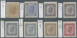 */** Österreich: 1905, Freimarken: Kaiser Franz Joseph, 3 H - 72 H, 8 Werte Mit Sogenannter Friedlzähnung - Unused Stamps