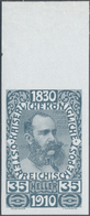 ** Österreich: 1910, 35 Heller "80. Geburtstag Kaiser Franz Joseph" UNGEZÄHNT Mit Oberrand, Postfrisch - Unused Stamps