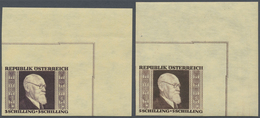 Österreich: 1946, 1 S.-4 S. Renner Geschnitten, Kompletter Satz Je Aus Der Rechten Oberen Kleinbogen - Unused Stamps