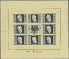 ** Österreich: 1946, Renner - Kleinbögen, 1 - 5 Schill., Alle 4 Einwandfrei Postfrisch, Mi. 2600,- - Unused Stamps