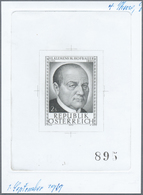 Österreich: 1970. Probedruck In Schwarz Für Marke "150. Todestag Des Hl. Klemens Maria Hofbauer", Be - Unused Stamps