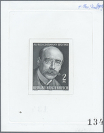 Österreich: 1970. Probedruck In Schwarz Für Marke "100. Geburtstag Von Alfred Cossmann", Bezeichnet - Unused Stamps