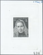 Österreich: 1971. Probedruck In Schwarz Für Marke "100. Geburtstag Von Enrica Handel-Mazzetti", Beze - Unused Stamps