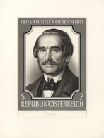 Österreich: 1971. Original Künstlergemälde Von Prof. Otto Stefferl Für Die Ausgabe "100. Todestag Vo - Unused Stamps