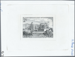 Österreich: 1971. Probedruck In Schwarz Für Marke "Stickstoffwerke, Linz" Aus Dem Satz "25 Jahre Ver - Unused Stamps