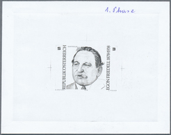 Österreich: 1978. Probedruck In Schwarz Für Marke "100. Geburtstag Von Egon Friedell", Bezeichnet Vs - Unused Stamps