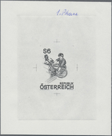Österreich: 1981. Probedruck (nur Mittelstück) In Schwarz Für Die Ausgabe "Europäische Regionalkonfe - Unused Stamps