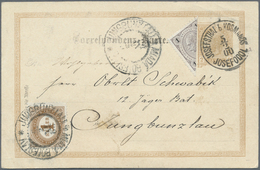 GA Österreich - Portomarken: 1900, 1 Kreuzer Schwarz Mit Diagonaler Bzw. Waager. HALBIERUNG Als Zusatzf - Postage Due
