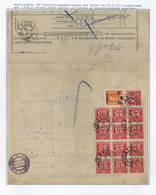Br Österreich - Portomarken: 1917, 25 H Lilarot Im 12er-Block Und Einzeln Mischfrankatur Auf Bestellkar - Taxe
