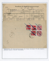 Br Österreich - Portomarken: 1911, Bestellkarte Für Zahlungsanweisungen Aus Comisa, Die Gesamtsumme Der - Portomarken