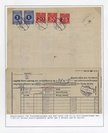 Br Österreich - Portomarken: 1917, Bestellkarte Für Zahlungsanweisungen Aus Bad Ischl, Die Gesamtsumme - Segnatasse