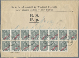 Br Österreich - Portomarken: 1916, Reko-Gerichtsbrief Aus Windisch-Feistritz, Der Empfänger Mußte Nachg - Postage Due