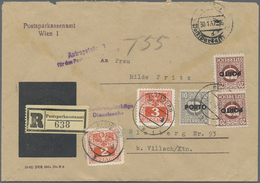 Br Österreich - Portomarken: 1947, Eingeschriebener Amtsbrief Von Wien Nach Bleiberg. Die Empfängerin M - Postage Due